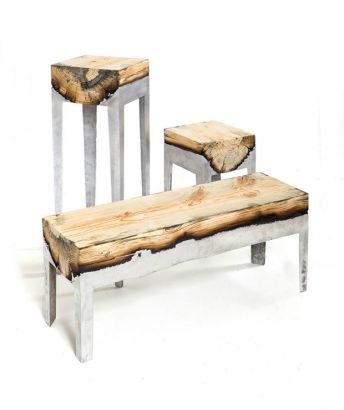 Hilla Shamia’s Wood Casting Furniture Collection